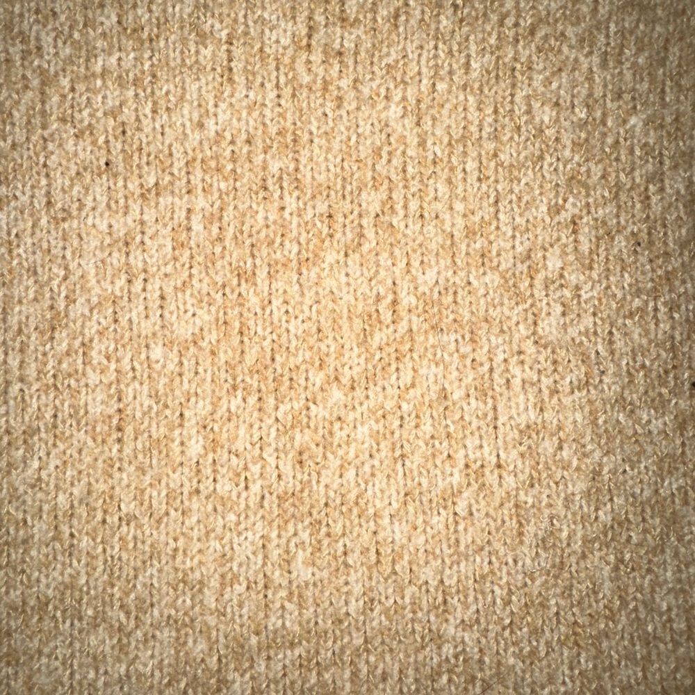 Vince Tan V-Neck Sweater Silk/Wool Blend - Picture 3 of 4
